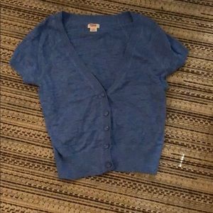 New button down  short sleeve cover up Crop top!